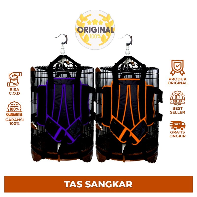Tas Sangkar Burung Umi Kasum Multifungsi Kandang Kotak dan Bulat | Tas Gendong Burung Murai Kacer