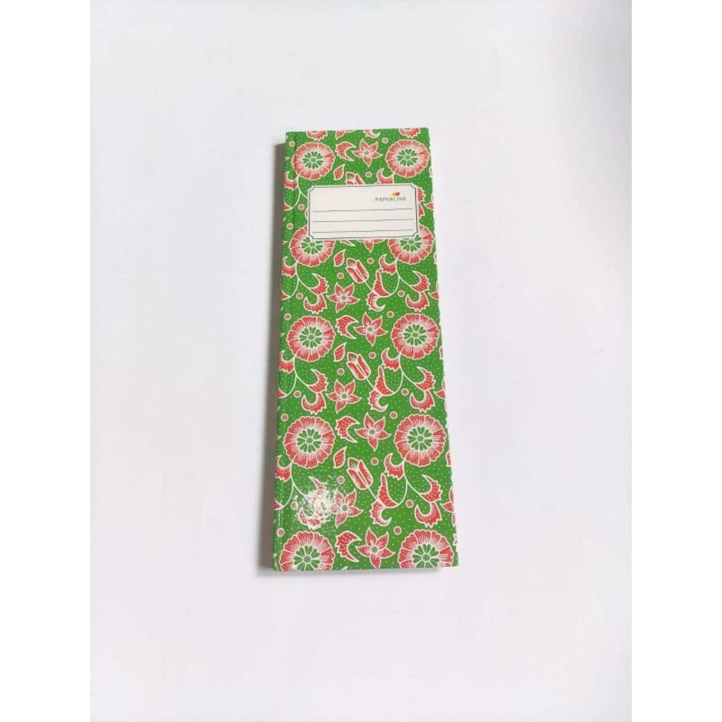 buku folio hijau tulis panjang kecil