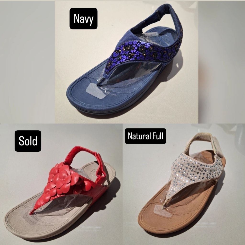 FITFLOP SANDAL FLEUR FLORAL WANITA BARU ASLI ORIGINAL