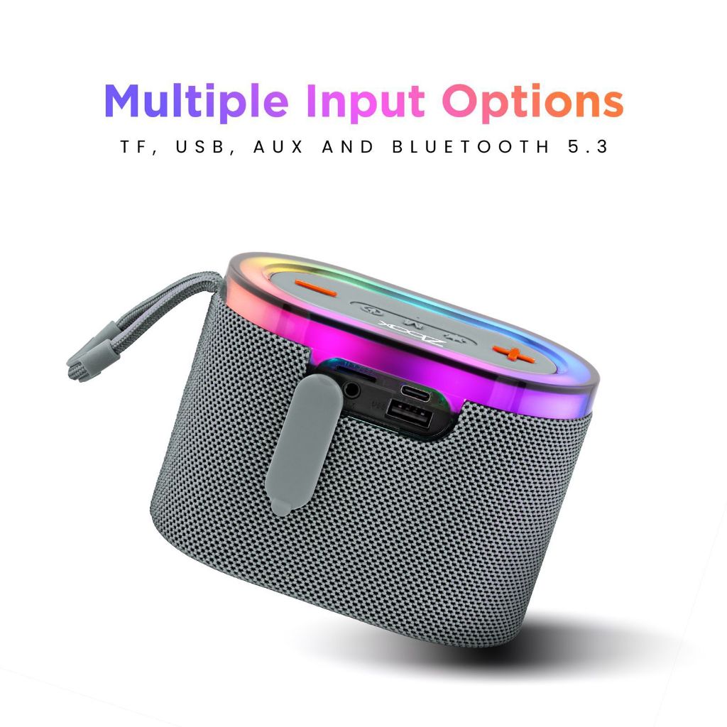 SPEAKER ZBOX M8 RGB LIGHT WIRELESS SPEAKER POERTABLE ORIGINALll