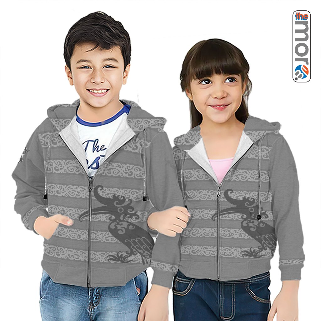 Sagala - Jaket/Sweater Hoodie Anak MOTIF DAYAK KALIMANTAN ART 04 | Printing Sublime