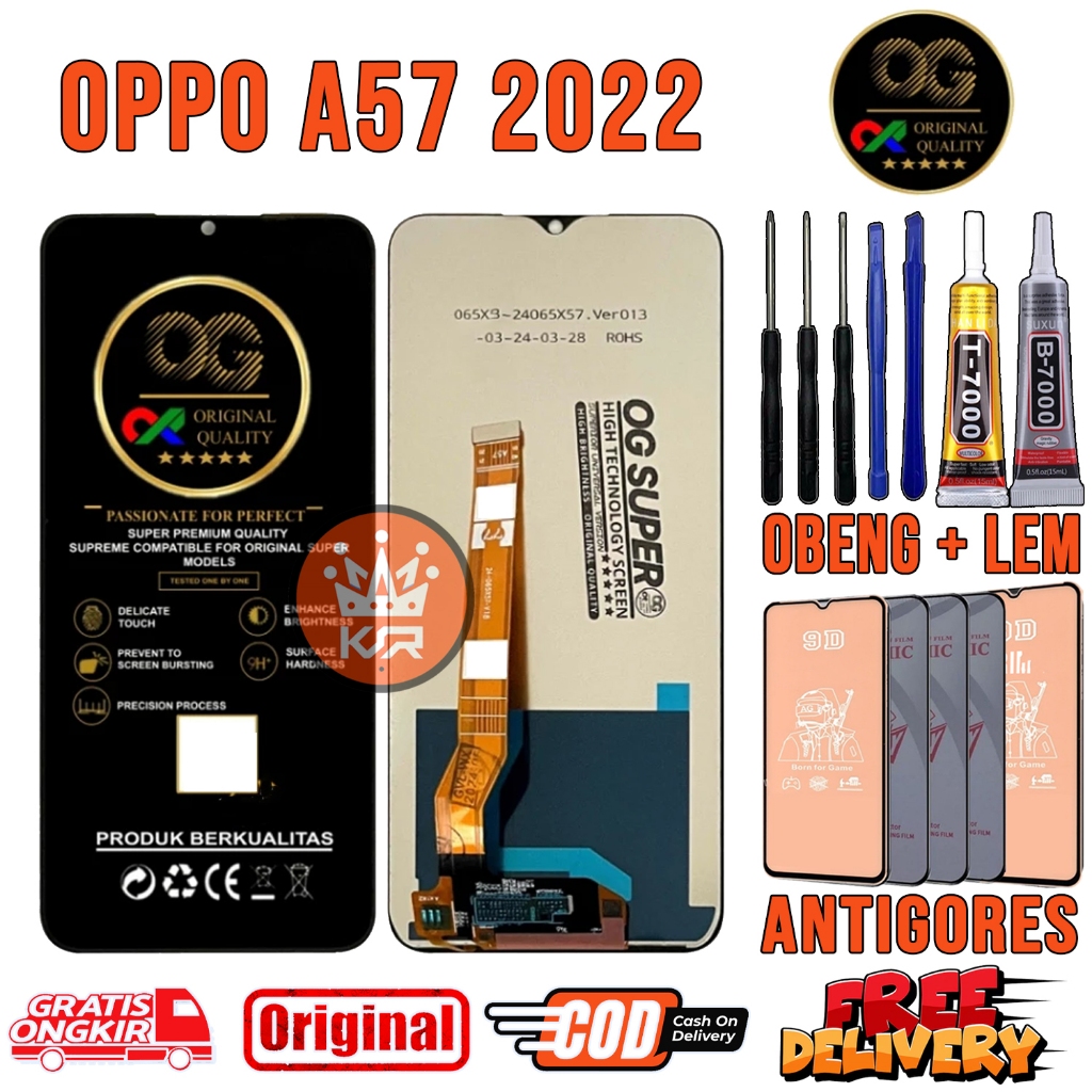 LCD Touchscreen OPPO A57 2022 ORI Original SUPER OEM Touchscreen Fullset