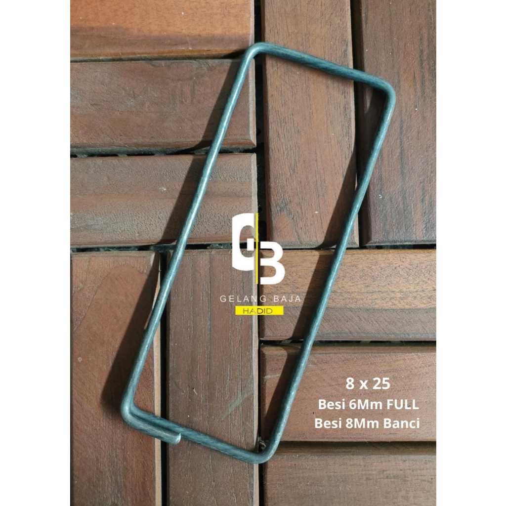 Besi Begel / Ring Behel / Kolom Besi / Cincin Ring Besi 8x25 7Mm Banci / 6Mm full