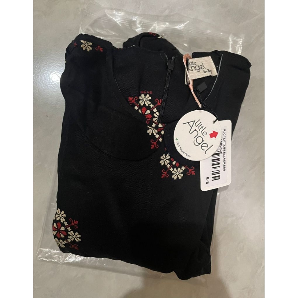 [SIAP KIRIM] REJECT LITTLE BELLA HIRIBIYA BLACK SIZE 6-8Y BY ATELIER ANGELINA