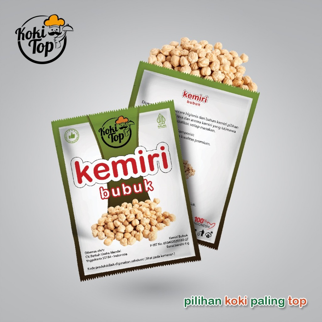 Kemiri Bubuk KOKITOP 1 Renceng 12 Sachet