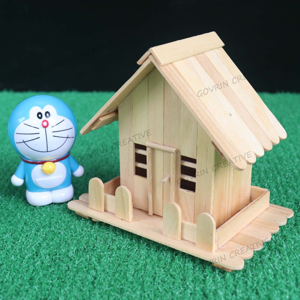 Miniatur rumah cluster Aquascape stik es krim kecil