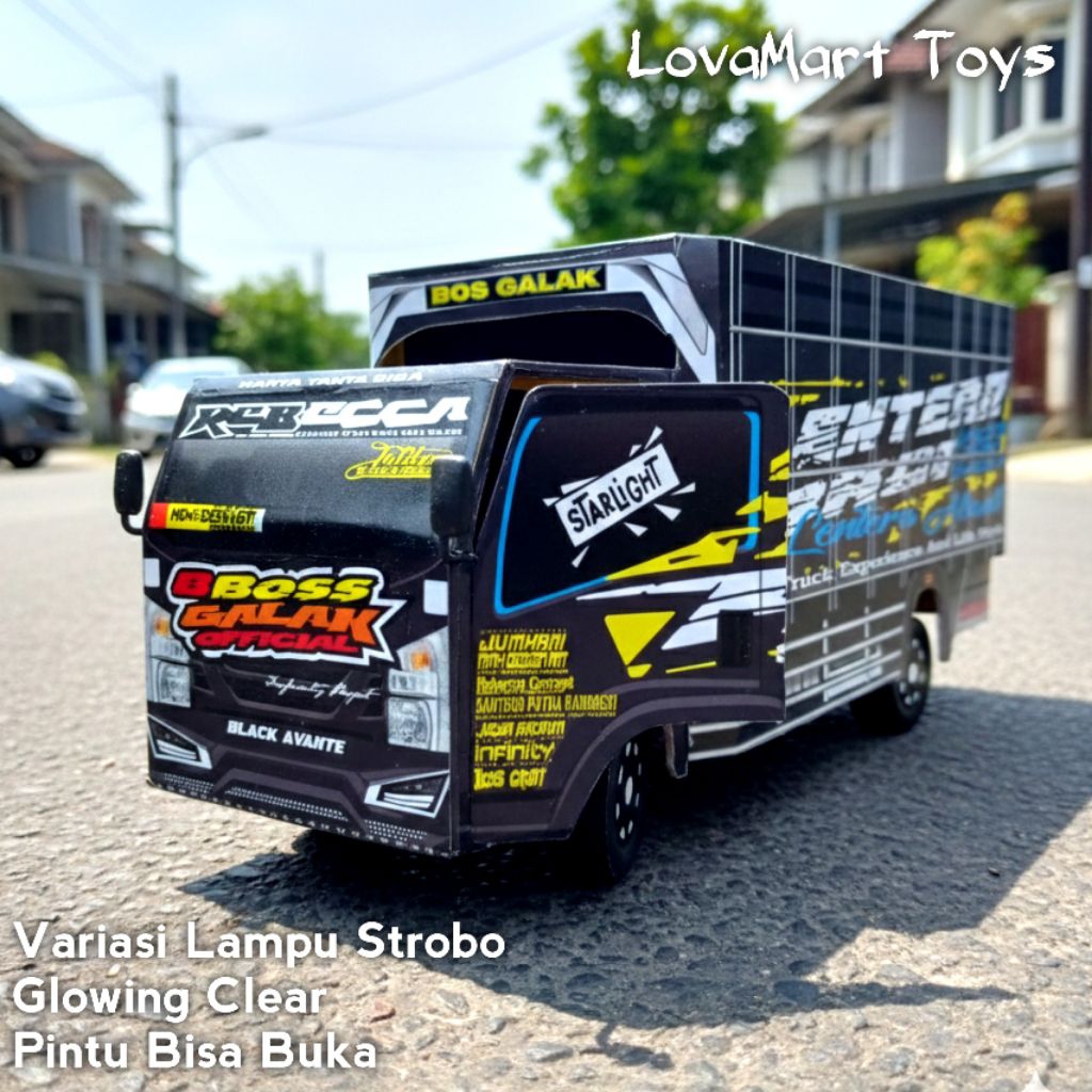 TRUK OLENG Bisa Buka Pintu Depan Dan Belakang, Miniatur Truk Oleng, Truk Angkut