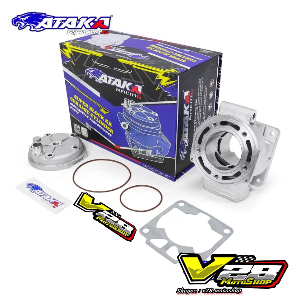ATAKA Racing 65mm BLOK CERAMIC NINJA R SS RR KR - Block Silinder Keramik cylinder head Kawasaki Ninj