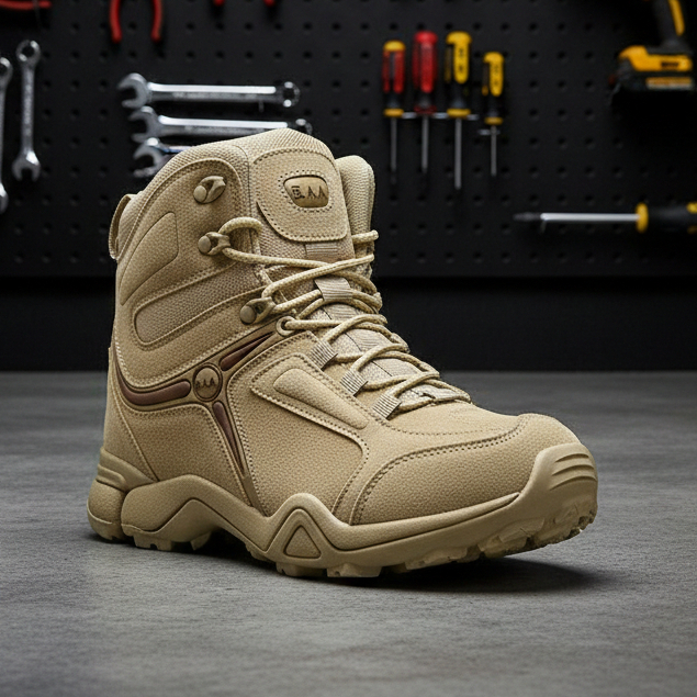 Sepatu Safety Pria Tactical 5AA Satpol pp Polisi Tni Pdl Hiking Gunung Pria Original