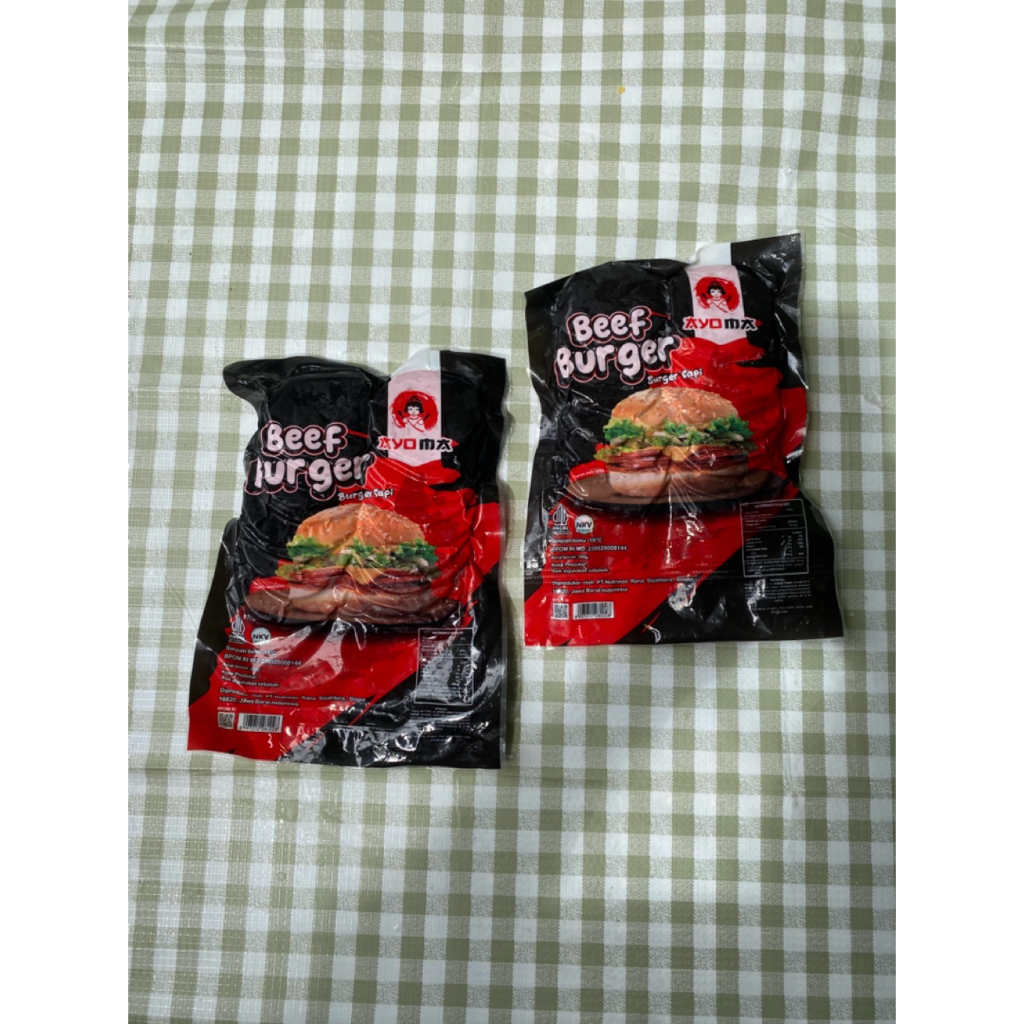 AYOMA BEEF BURGER SAPI /BURGER SAPI PATTIES TERMURAH