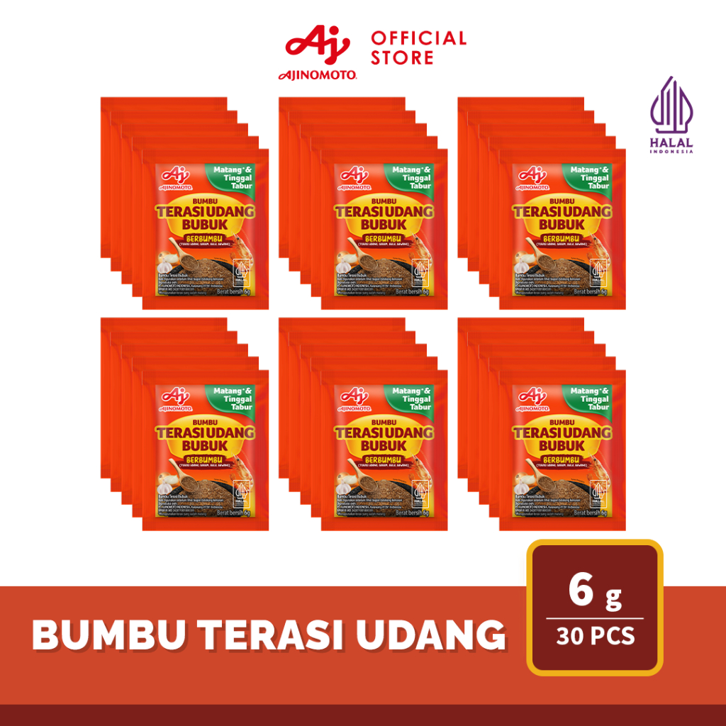 AJINOMOTO® Terasi Udang Berbumbu 6g (30pcs)
