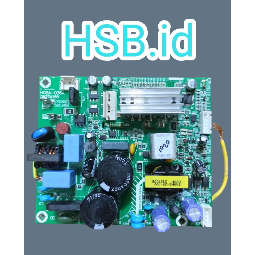 MODUL PCB KULKAS POLYTRON 2PINTU INVERTER HGBA-036A DN27A158 ORIGINAL