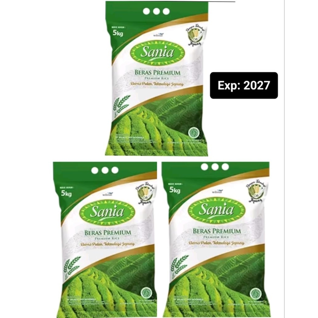 SANIA BERAS PREMIUM 3X KEMASAN  5KG