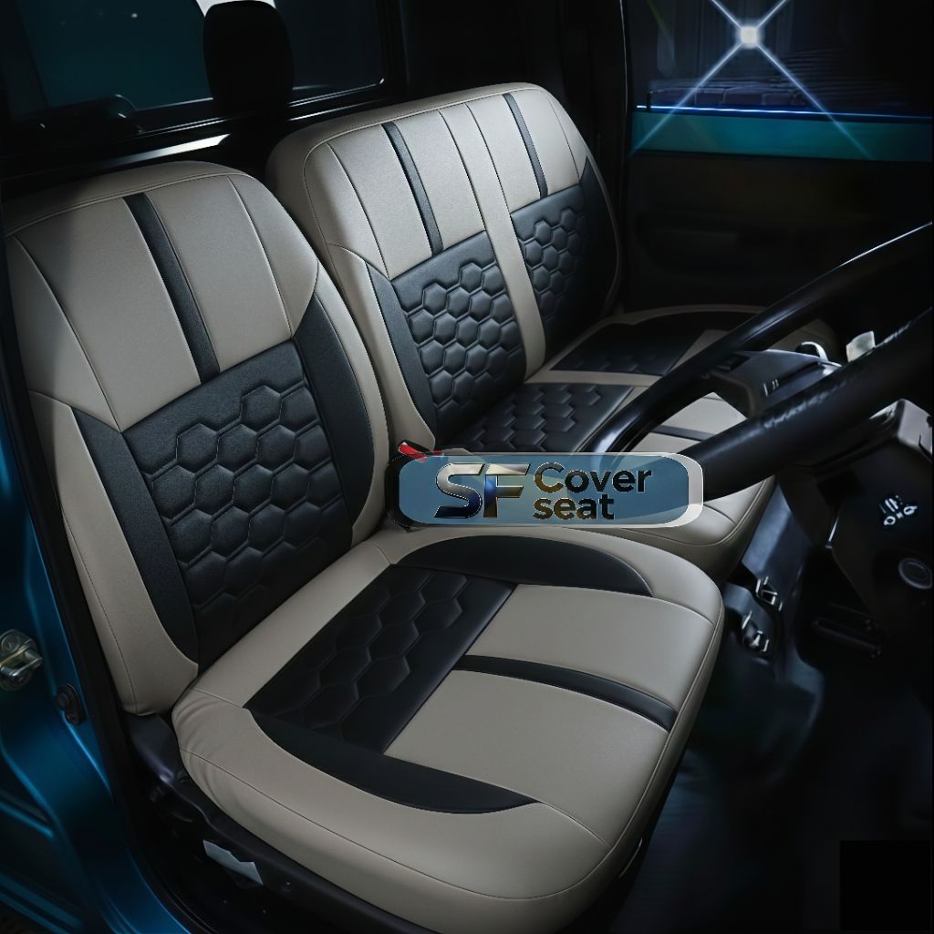 Sarung Jok Mobil Pickup Custom Fit Anti Air & Tahan Panas – Cover Jok Kulit Sintetis Premium Untuk G