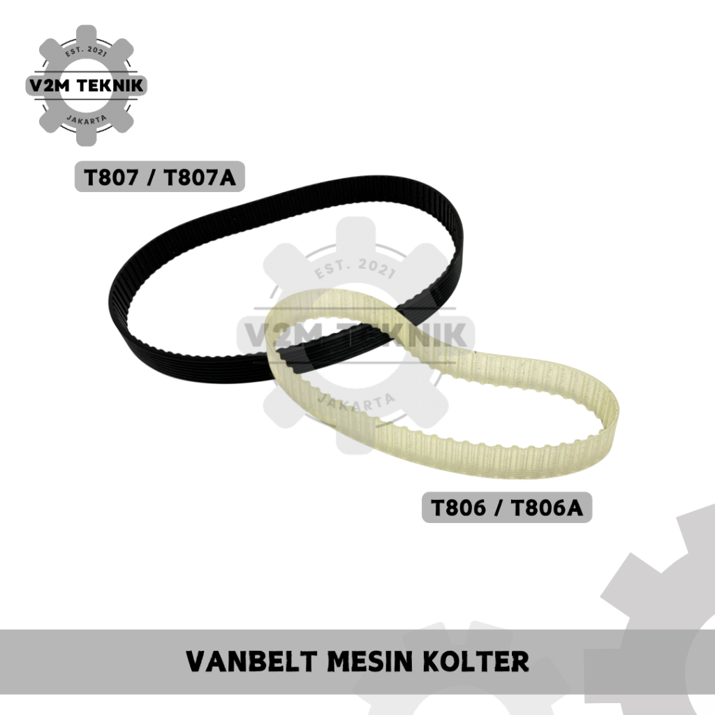 Vanbelt Mesin Kolter T806 T806A T807 TM807A / Sabuk Van Belt Mesin Korter / Sparepart Vanbelt Mesin 