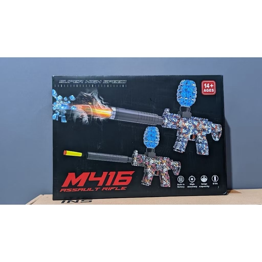 Mainan Anak Tembak-Tembakan MP416 Gun Electric Water Gel