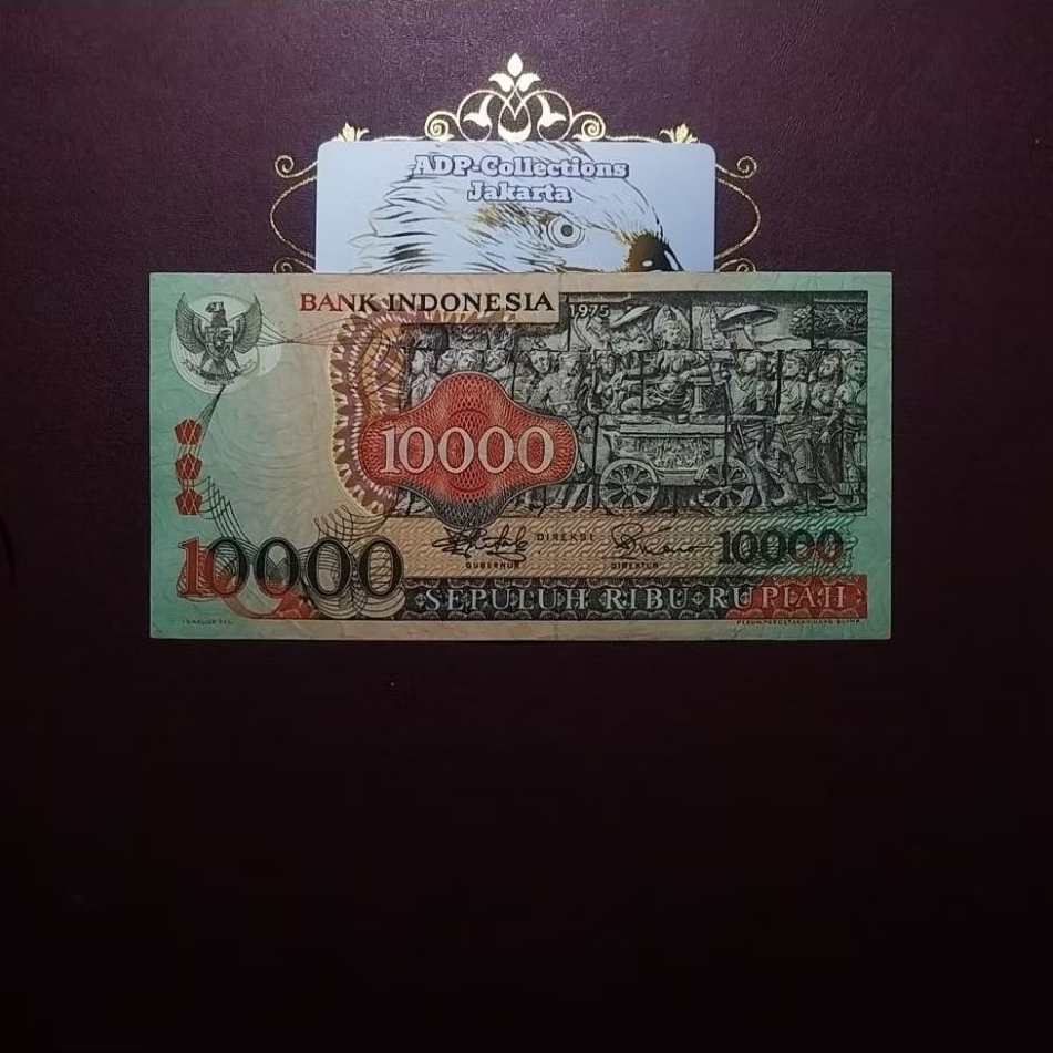 Uang Kuno 10000 Rupiah Barong 1975