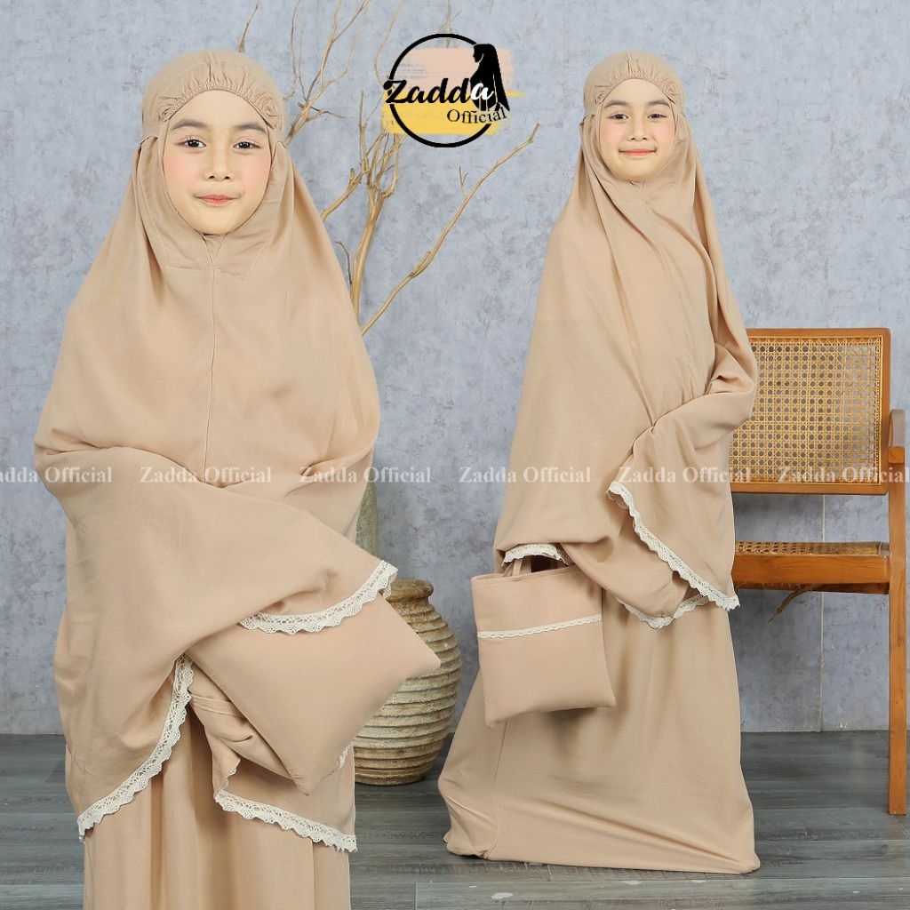 Mukena Anak Tanggung Usia 9-10-11 tahun Bahan Rayon Premium Adem Lembut Nyaman Zadda Series