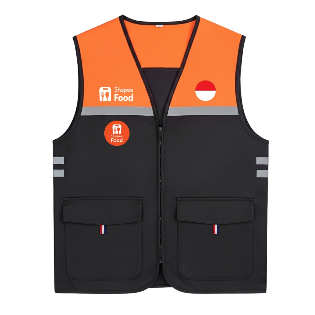 Rompi Driver Shopee Food Original | Jaket Rompi Driver ShopeeFood