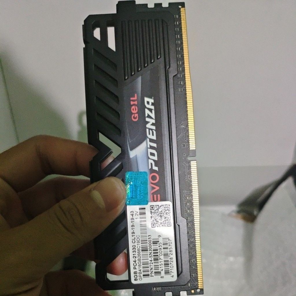 Ram Evo Geil Potenza Single (1x8GB) DDR 4 2666Mhz