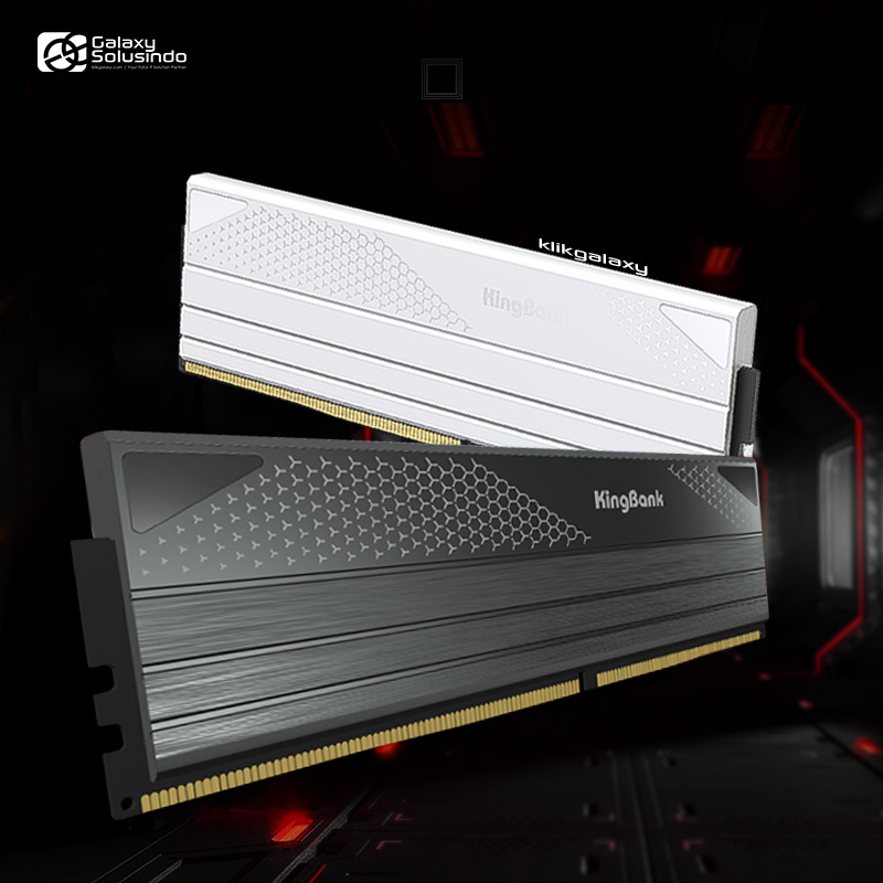 KINGBANK DARK (2x16) 32GB DDR5 kit 6000MHz C28 - Heatsink Black / White Memory RAM