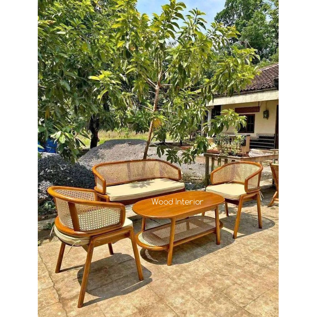 Kursi Tamu Cleopatra Kayu Jati | Kursi Tamu Minimalis | Set Kursi Tamu Kayu Jati