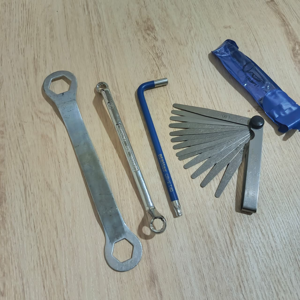 Kunci Setelan Motor Klep 1Set / Kunci Stelan Klep Tekiro 4 Pcs - Kunci L T40 + Fuller Tekiro + Ring 