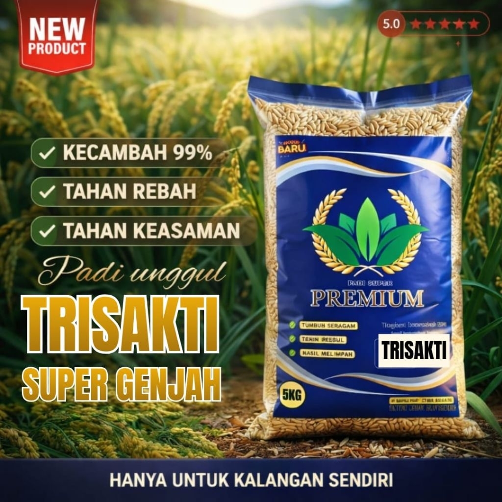BENIH PADI UNGGUL UMUR GENJAH ( benih padi unggul Trisakti)