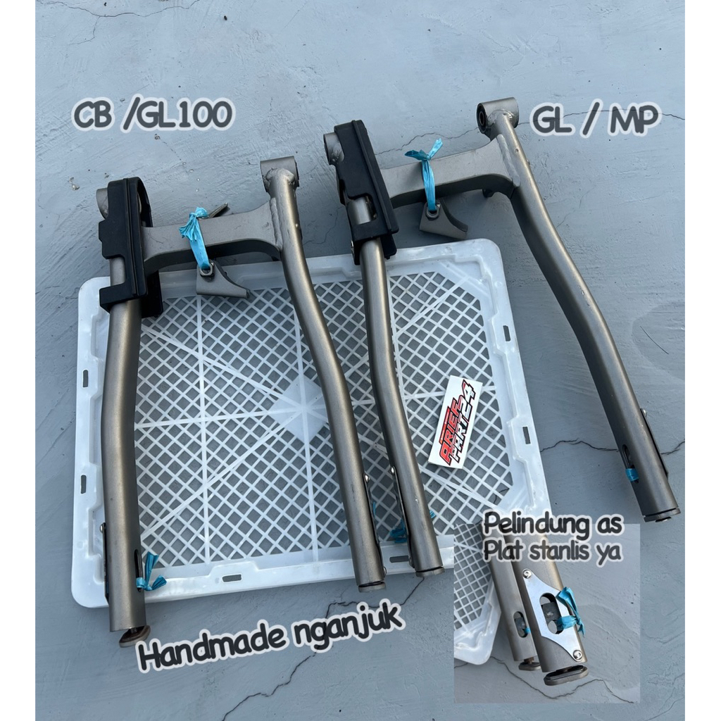 swing arm handmade oval nganjuk model ninja w175 CB GL MP GL100