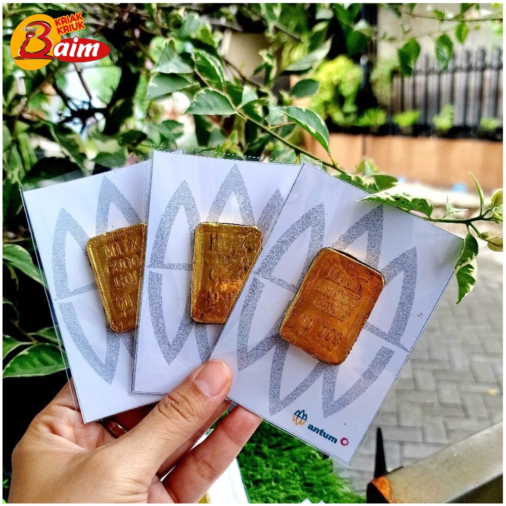 GIft Cokelat Lebaran | Hampers Mini Lebaran | Mini Gift Coklat Gold Antum Halal Lucu Murah