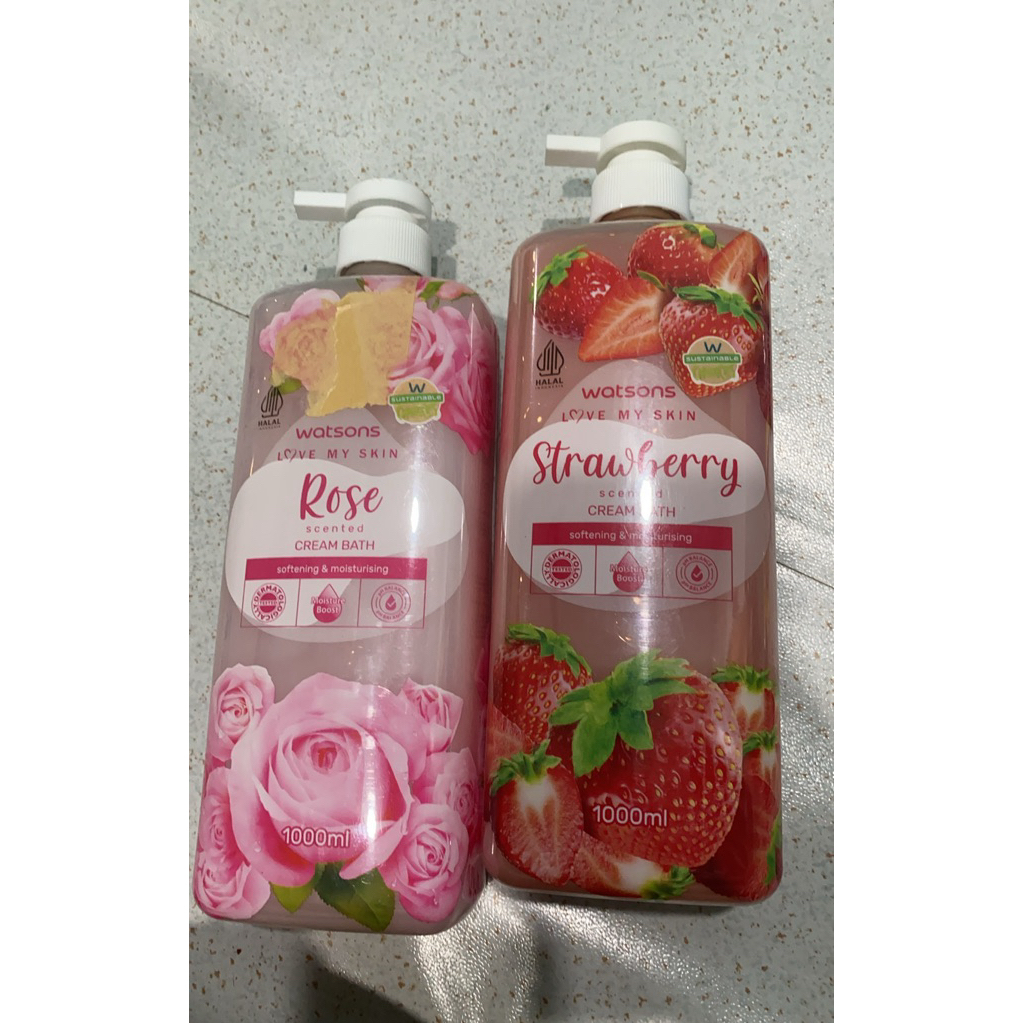 Sabun Mandi Cair Watsons 1000ml - Melembabkan, Menyegarkan, Aroma Buah