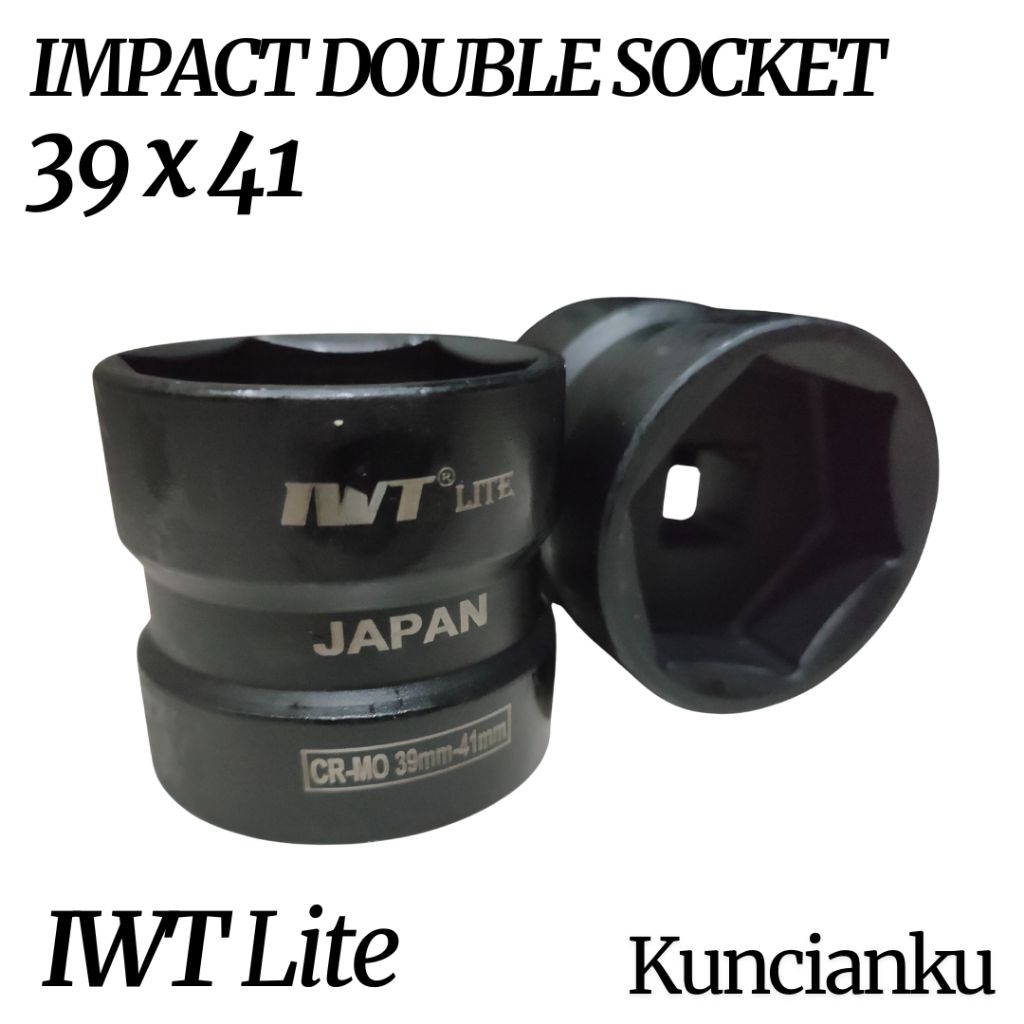 Kunci cvt 39 x 41 iwt Japan / coupling nut 39x41 / kopling / double socket 39-41 impact iwt / mata s