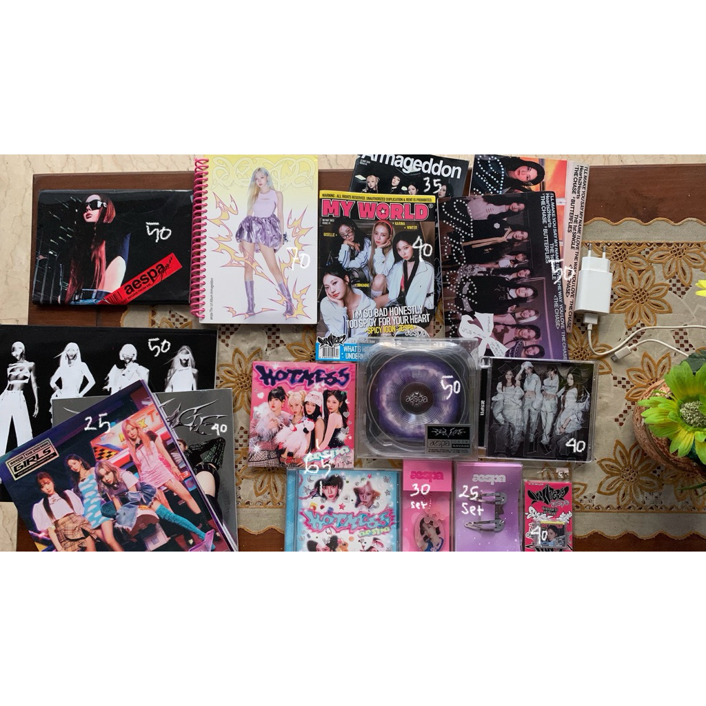 ALBUM ONLY AESPA SUPERBEING DRAMA WHIPLASH SAVAGE MY WORLD