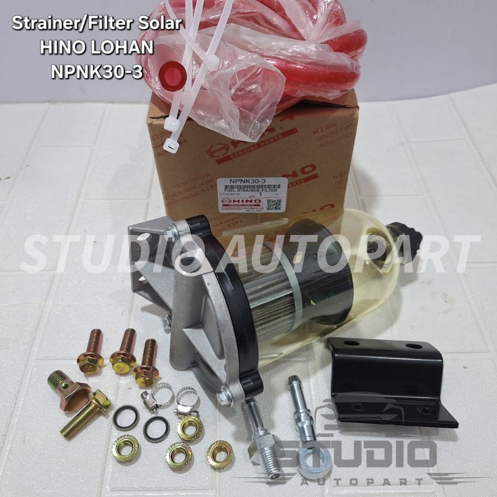SEPARATOR ASSY/STRAINER/FUEL FILTER SOLAR HINO LOHAN/FUSO GANJO UNIVERSAL