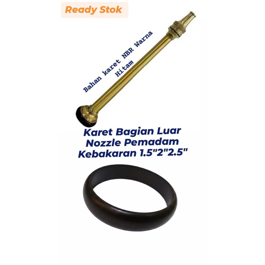 Karet Bagian Luar Nozzle/Sambungan Selang Hydrant Pemadam Kebakaran Sparepart Karet Seal Pemadam Api