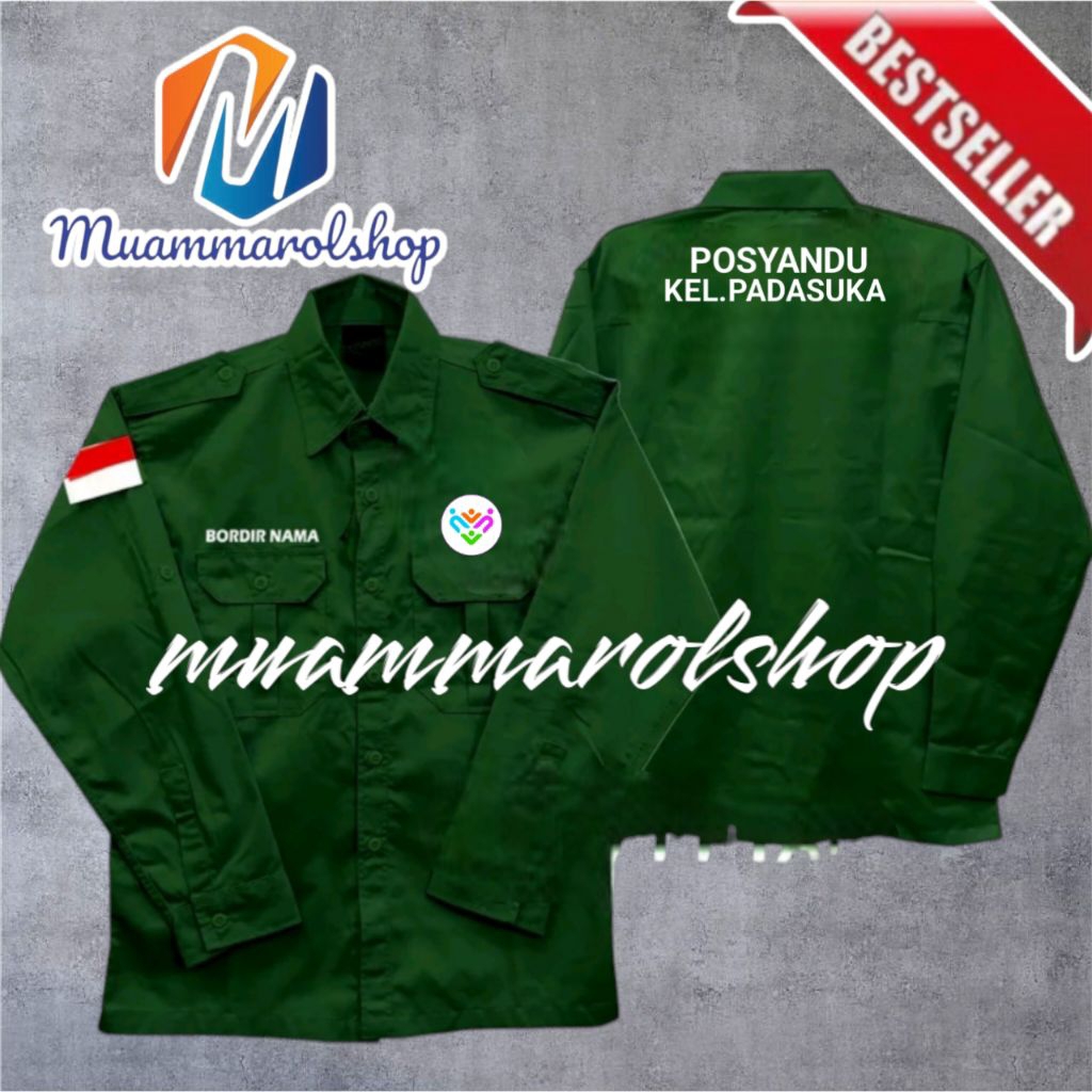 kemeja posyandu logo terbaru kemeja seragam posyandu
