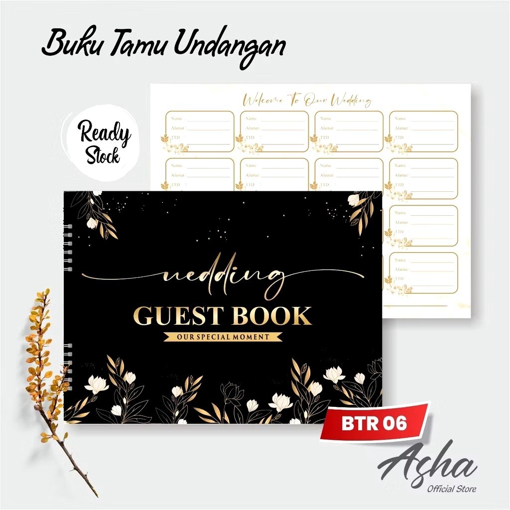 BUKU TAMU UNDANGAN PERNIKAHAN - GUEST BOOK - BUKU TAMU UNDANGAN