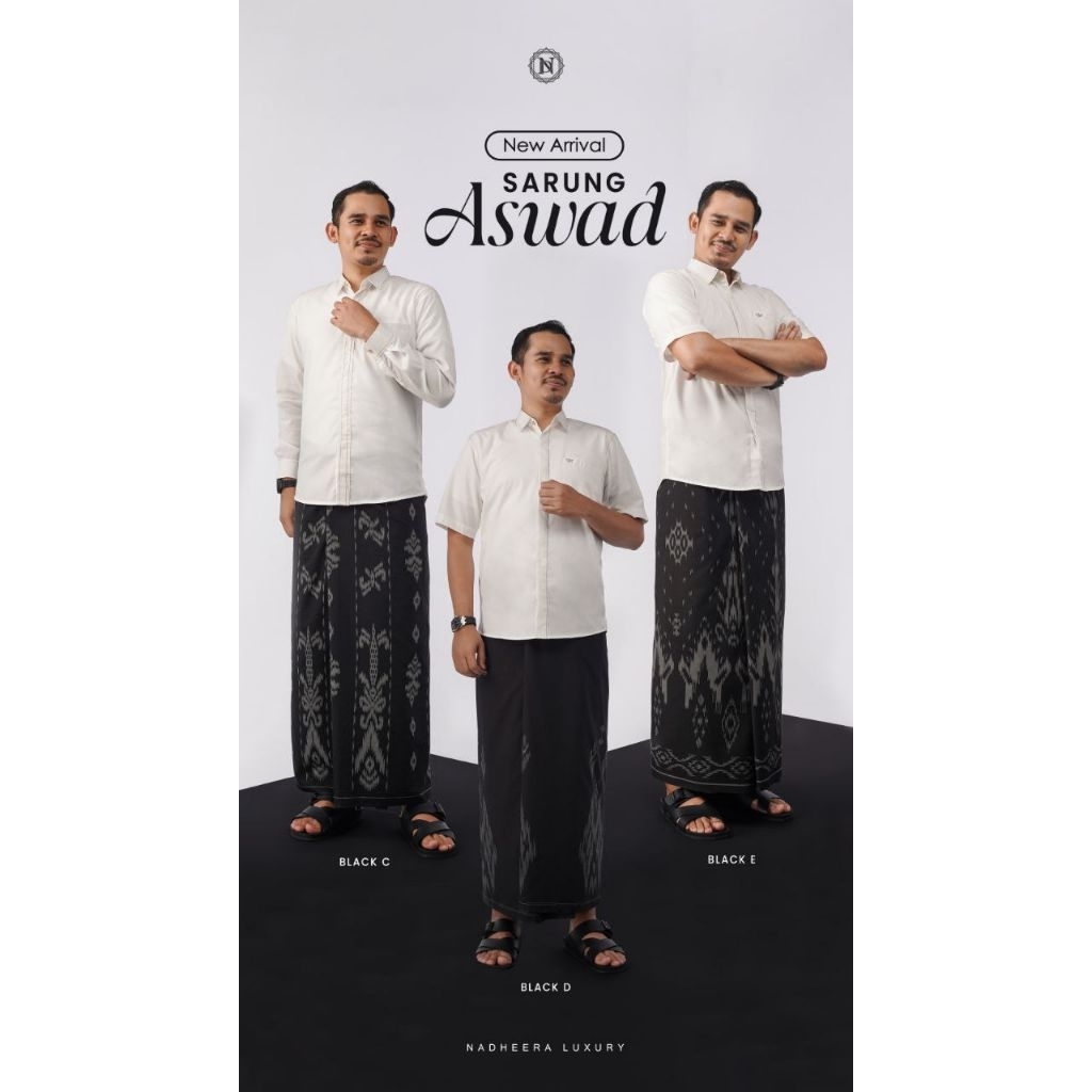 READY ASWAD SARUNG series A B ORI BY NADHEERA LUXURY