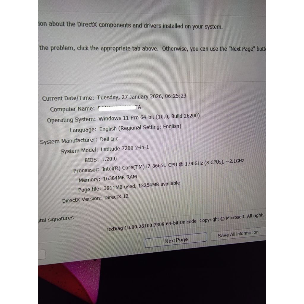 dell latitude 7200 i7