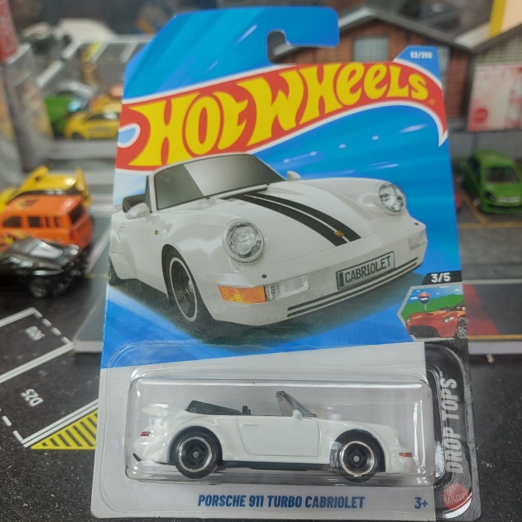 Hot Wheels Porsche 911 Turbo Cabriolet Putih