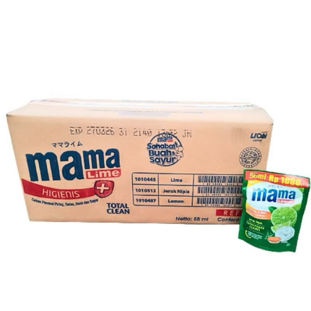 (1 DUS ISI 72 PCS) MAMA LEMON KEMASAN 1000