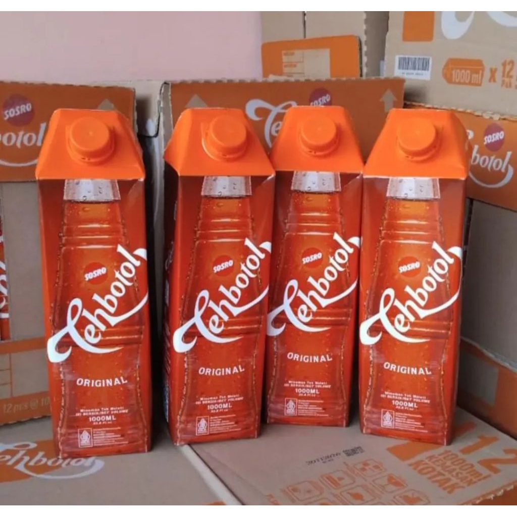 1dus teh botol sosro 1L isi 12botol
