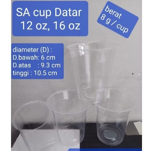 #Karton2026#SA cup datar 12 oz dan 16 oz 8 gram/cup. dijual 1000pcs/dus. Bisa menggunakan tutup stra
