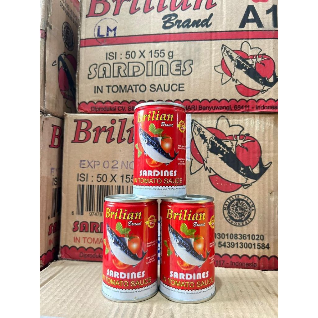 PAKET 5 PCSX155 kg Sarden Brilian //Sarden Brilian