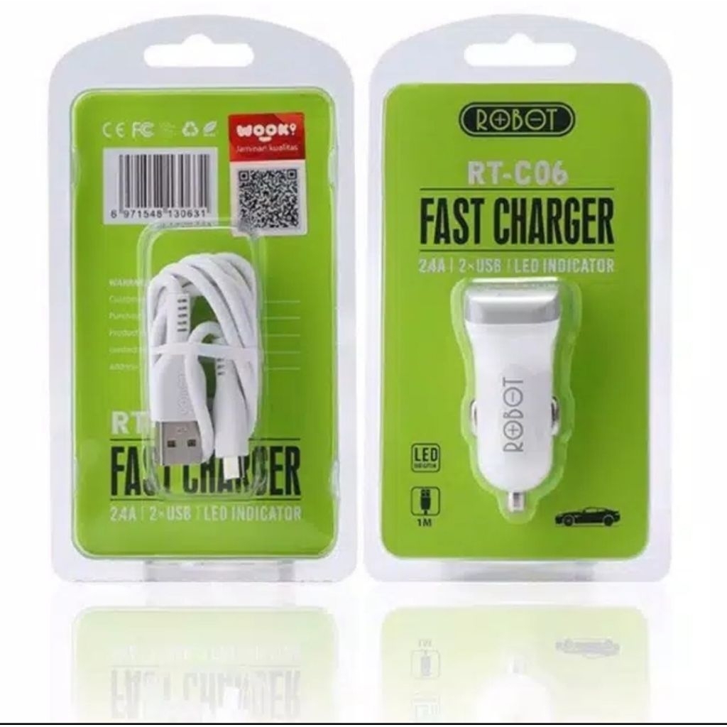 Charger Mobil Robot Charger Hp di Mobil Merk Robot Original