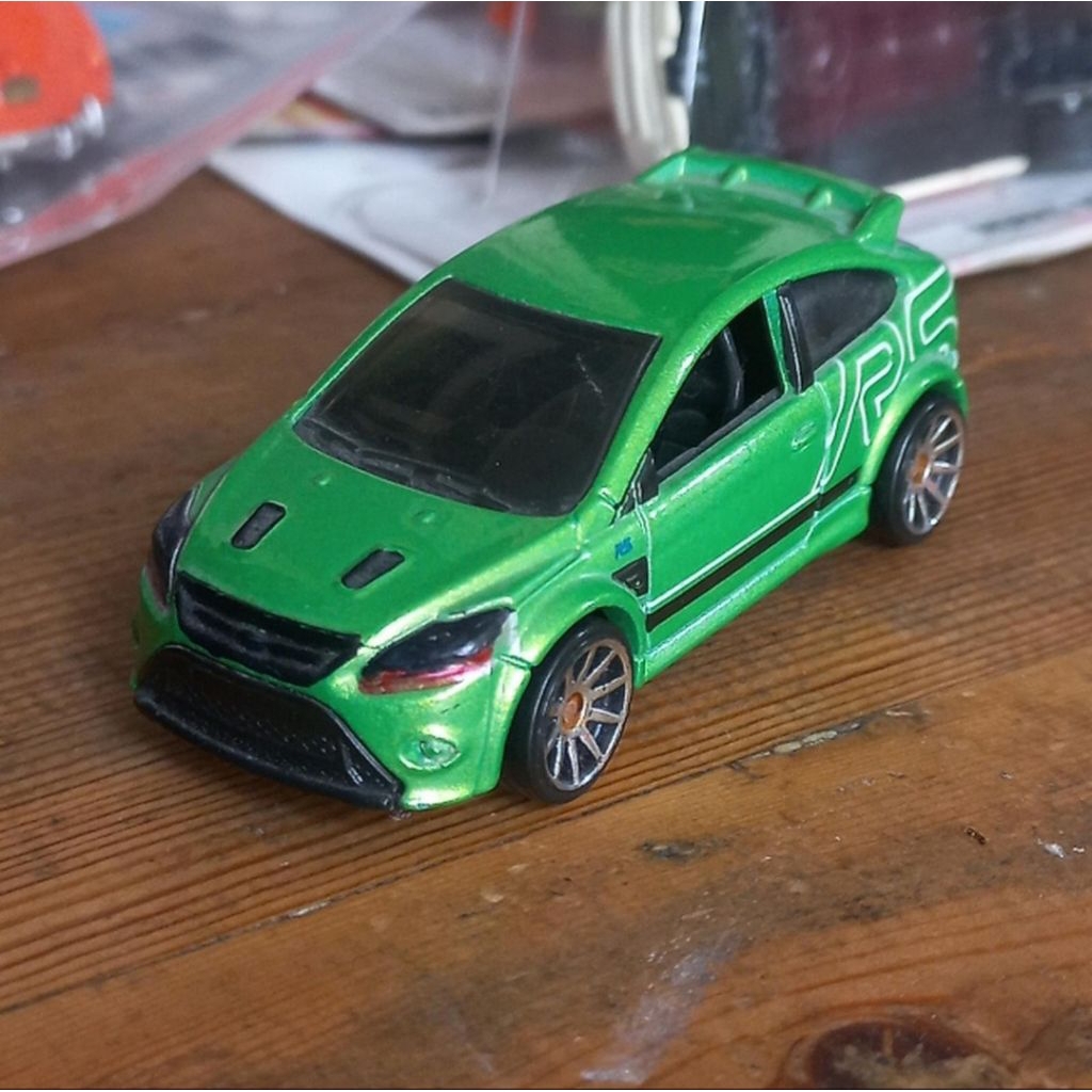 hot wheels 09 ford focus rs green loose diecast (t)