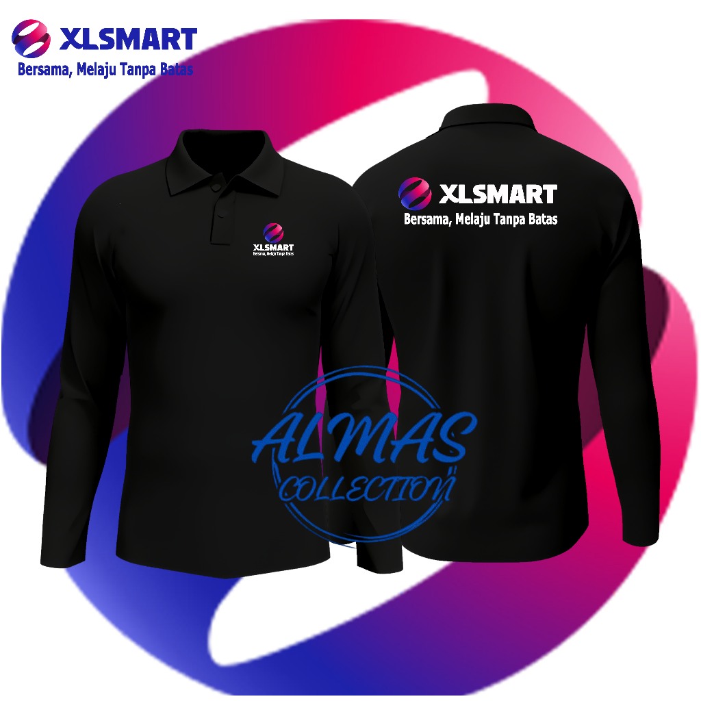 KAOS MODEL POLO KERAH XLSMART - KAOS POLO SHIRT XLSMART TERBARU READY SABLON