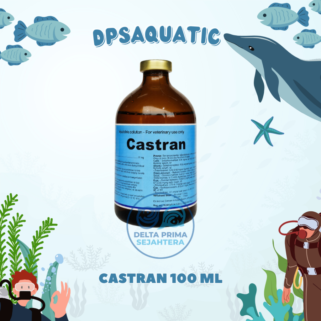 CASTRAN 100 ML - Penenang, Atasi Stres, Hiperaktif, Anastesi Dan Preanastesi Hewan Ternak.