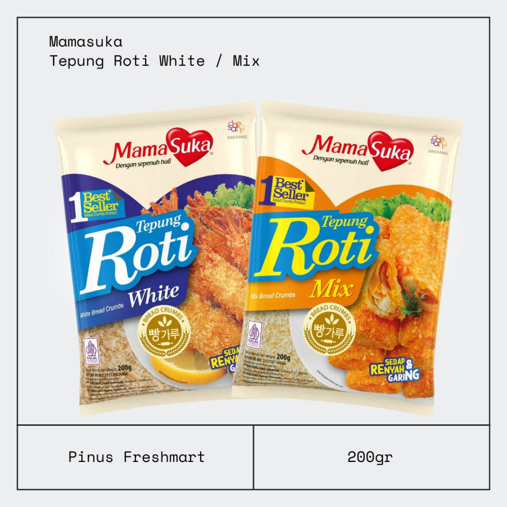 Mamasuka Tepung Roti 200gr / Tepung Roti White / Tepung Roti Mix