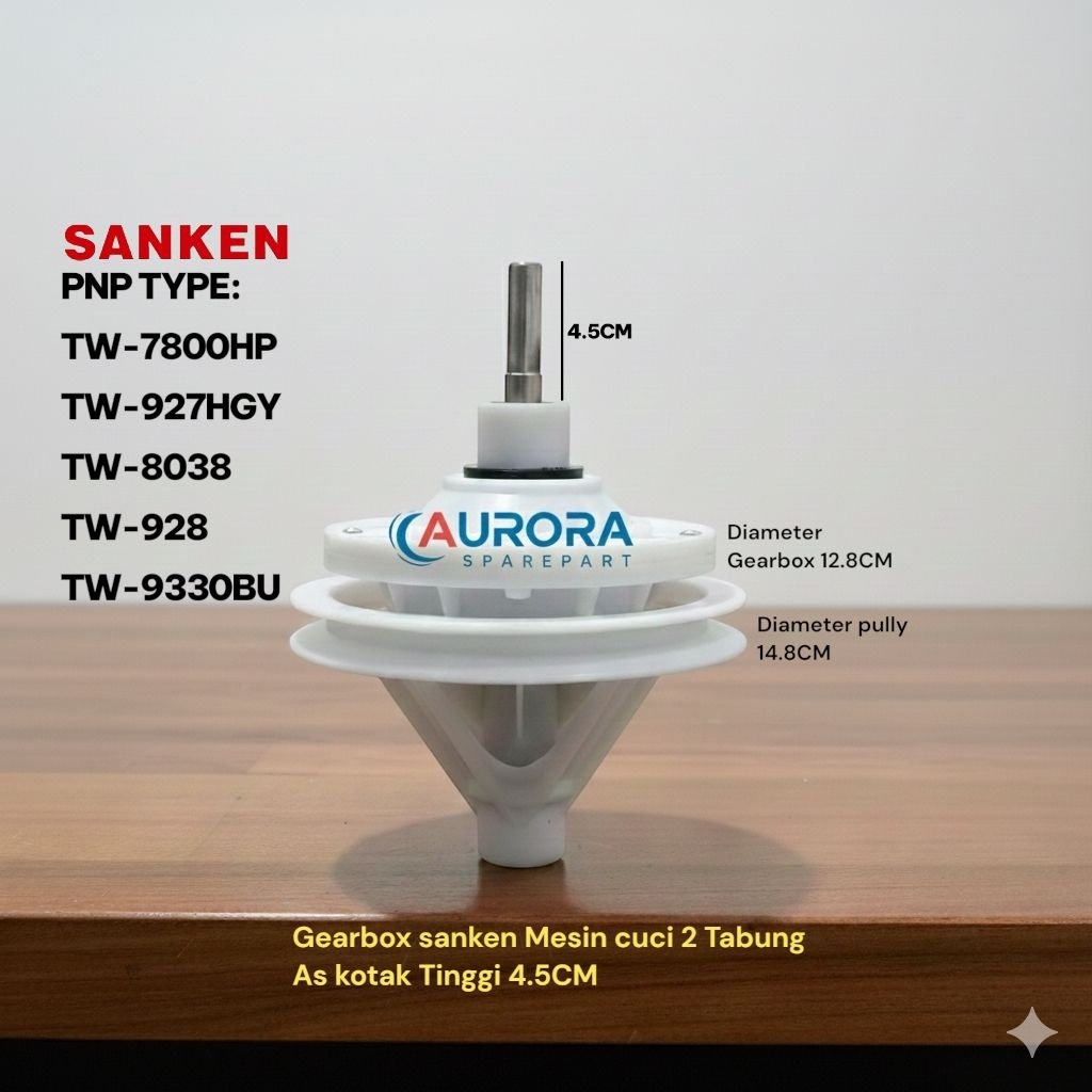 Gearbox As kotak tinggi 4.5CM GEARBOX SANKEN TW-7800HP TW-927EGY TW-7800 TW-8083 TW-928 TW-933BU